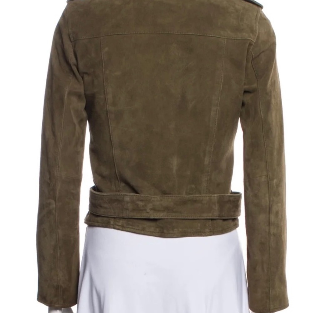 Allsaints Suede Biker Jacket Size Us2/Xs - image 3